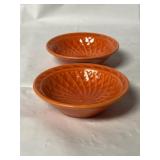 Homer Laughlin Harlequin basketweave nut dishes,