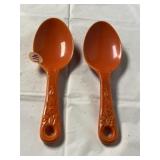 Fiesta Kitchen Kraft salad spoons, original red