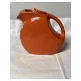 Fiesta disk pitcher, original red (orange), 6'