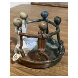 studio art pottery 'Circle of Friends' candle