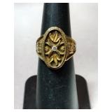 10k.  ring Marked 10k size 4.5     .215oz