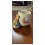 Peter rabbit planter. Adorable. 5' tall.