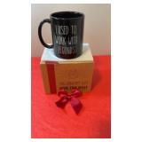 Funny retirement mug gift cup I used to live with