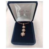 Danbury Mint vitality copper three flower