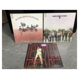 Vinyl record LPs Elvis Presley and blood sweat &