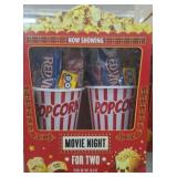 Movie night for two popcorn gift set
