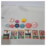 Ronnie Lott and Roger Craig sport cards, and