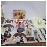 New kids on block buttons, hat, watches, cards,