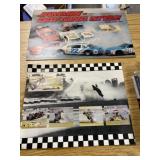 Two NASCAR race crash posters