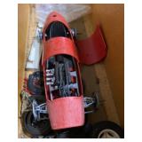 vintage model of an early Grand Prix racing car