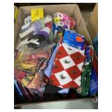 Variety of new hair ties, and new socks