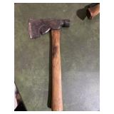 vintage carpenter's or roofer's hatchet With
