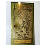 one Utah  gold back.   1/1000th troy ounce 24K