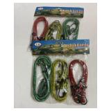 12 assorted bungee cords 12 in, 18 in, 24 in