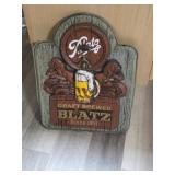 Blatz Draft Brewed Sign  shows wear