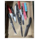Kitchen knives different styles sizes