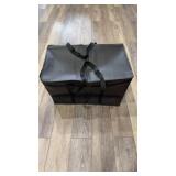 Extra large insulated black food delivery bag