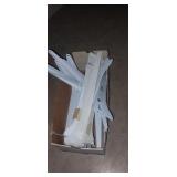 Shelving brackets and track bracket arms