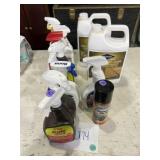 Insect killers, stain remover, exterior cleaners,
