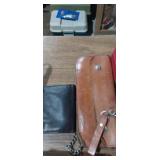 Leather bill fold and chain wallet