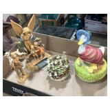 Porcelain and ceramic figures Schmid, Italy,