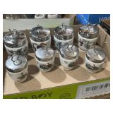 Royal Worcester porcelain egg coddlers w/