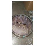 Wall clock with deer scene