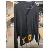 Delphi Letter Sweater wool appears to be a medium