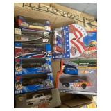 Eight race day collectible diecast NASCAR