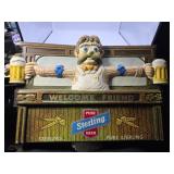 Sterling Beer Bartender Sign 22 x 15'