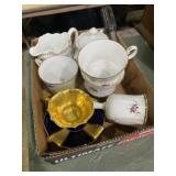 Mixed lot of China and an vintage screwdriver