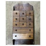 24x11' wooden spice cabinet