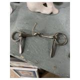 Horse half cheek snaffle driving bit