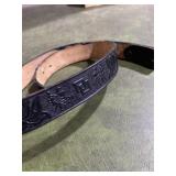 Vintage western leather belt no buckle