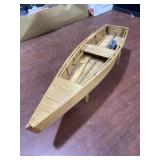 Wooden model row boat 14ï¿½