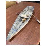 Wooden model row boat 14ï¿½