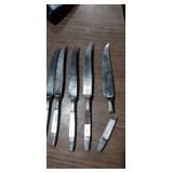 5, Justinus Solingen knifes, 2 are damaged