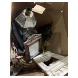 Decorative lantern, frames and other items