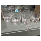 Etched rocks glasses set of 4