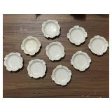 9 Royal Crest Fine Porcelain nesting ashtrays