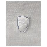Skull Head 1 Gram Of .999 Fine Silver