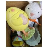 Box lot of Easter decor
