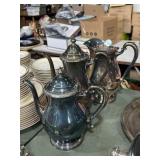 3 International silver company 'Camille' pitchers