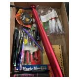 New pens, white out, pencils, and a defensive