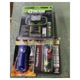 2 personal pepper sprays and Q beam headlamp all