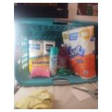 Laundry Basket Full of Cleaning Supply's1-