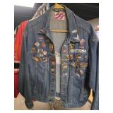 Daytona Speedway Denim Jacket size L signed by