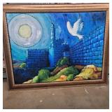 Peace in Jerusalem by Haim Sherrf print on canvas