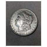 1889 Morgan silver dollar