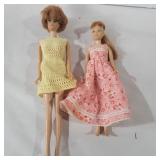 Midge 1959 and skipper 1963 babrie dolls
